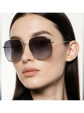 💯 - New Authentic GUCCI GG1031S-001 59 Sunglass Woman Metal Gold-Gold-Grey